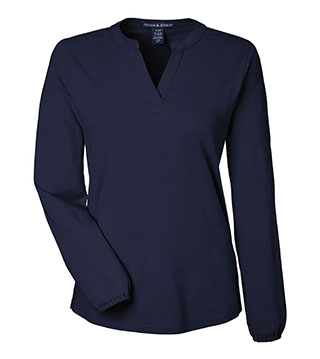 Ladies Raleigh Half-Placket Knit Top