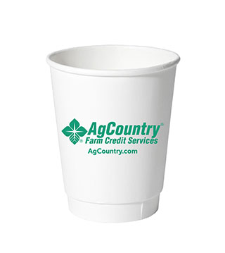 8 oz. AgCountry Paper Cups - Case of 500