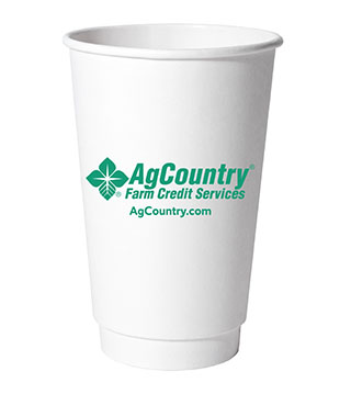 FC1-053 - 16 ox. AgCountry Paper Cups - Case of 500