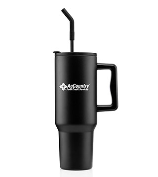 ICOL-B-053 - 40oz LeGrande Recycled Tumbler - Black