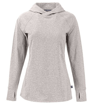 LCK00203 - Adapt Knit Recycled Womens Heathered Hooded Pullover