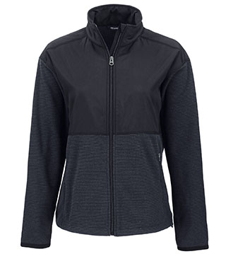 Hunts Point Recycled Fleece Womens Hybrid Full Zip Jacket