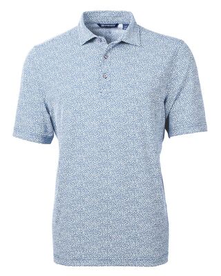 MCK01161A - Virtue Eco Pique Botanical Print Recycled Polo
