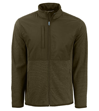 Hunts Point Recycled Fleece Hybrid Full Zip Jacket